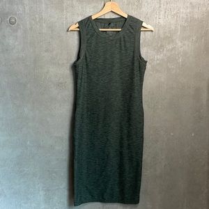 Prana bodycon knit dress, green heather, small